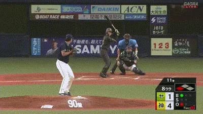 【阪神対ヤクルト19回戦】阪神・高寺、８回裏１アウト三塁からプロ初タイムリー＆プロ初猛打賞！リードを４点に広げる！！！！！！！！！！