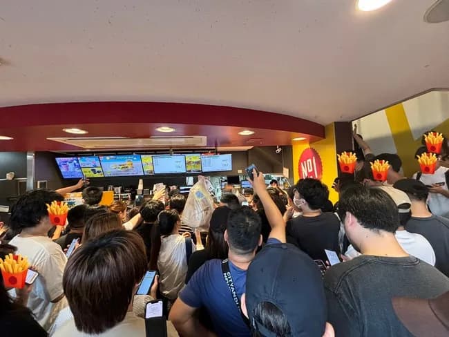 【悲報】マクドナルド、コミケの会場みたいになってしまうｗｗ