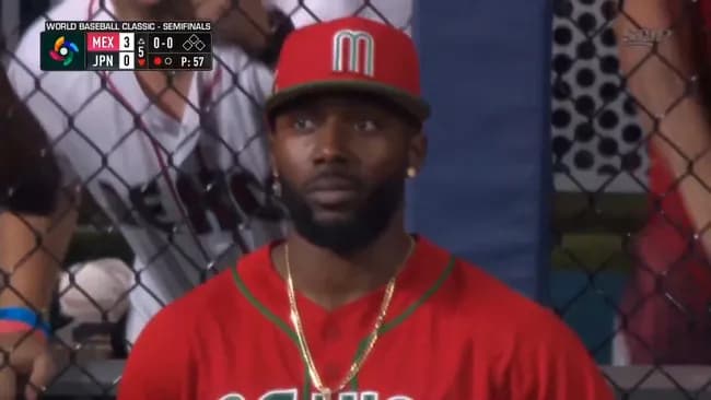 ほらもうWBCのメキシコ戦でレフトで腕組みしてた奴の名前忘れたあろ！