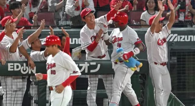 カープモンテロ〝劇弾〟6号3ラン！末包猛打賞3打点！前川代打2点打！奨成猛打賞！佐々木1安打！床田7回2失点で8勝目！辻3K締め！15安打9得点の猛攻で大勝！【広島9-2阪神/試合結果】