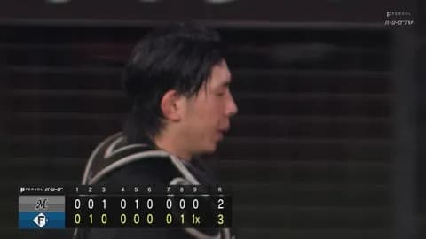 8月13日　日本ハム３－２ロッテ　先発種市が8回2失点の力投も最終回まさかのサヨナラ負け…チームは5連敗