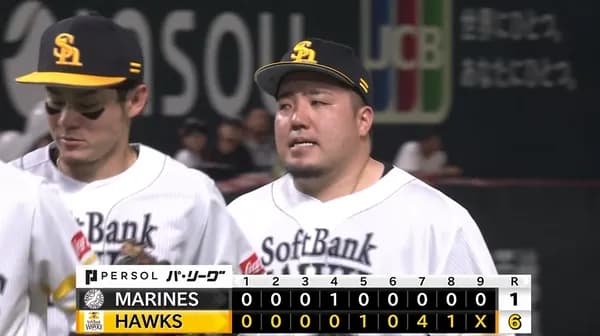 【6-1】ホークス勝利！！松本晴7回1失点の好投　山川が勝ち越し満塁ホームラン　13連勝で記録更新！！