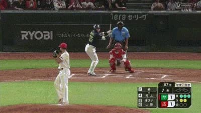 【広島対ヤクルト14回戦】ヤクルト・村上、広島・森から第６号勝ち越しソロホームラン！！！！！！！！！！！！！！