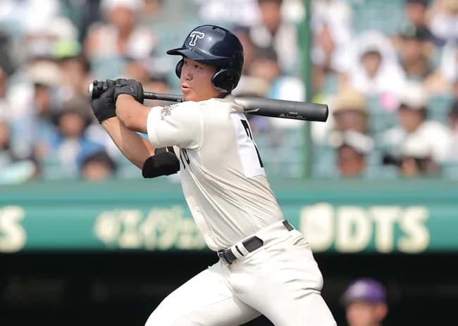 東洋大姫路4番白鳥翔哉真、地方大会打率.680、甲子園打率.625