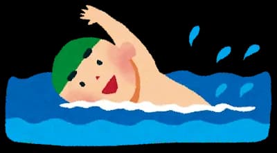 近年のキッズさん、泳げない
