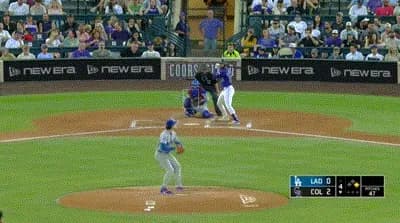 ドジャースの守備…