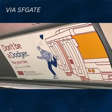 「ドジャース＝無賃乗車犯」サンフランシスコ市が過激広告　ド軍ファンは冷静「かわいいね」