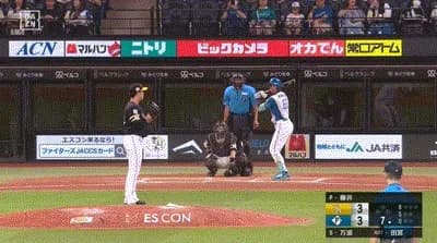 【日本ハム対ソフトバンク20回戦】日本ハム・万波、ソフトバンク・藤井から第１９号勝ち越しソロホームラン！！！！！！！！！！！！！！