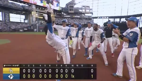 奈良間劇的サヨナラ勝利首位攻防3連勝で0.5ゲーム差うおおおおおおおおお