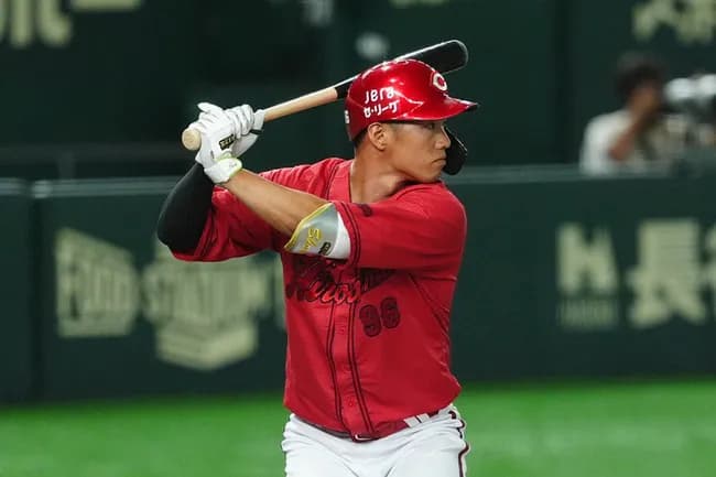 中村奨成.280（236-66）6本22打点出塁率.315 OPS.755