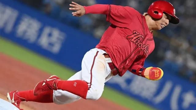 カープ羽月が『侍J周東』みたいな“韋駄天”神走塁ｗｗｗ