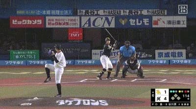 【ロッテ対ソフトバンク23回戦】ソフトバンク・谷川原、ロッテ・小島から第２号ソロホームラン！２点差に迫る！！！！！！！！！！