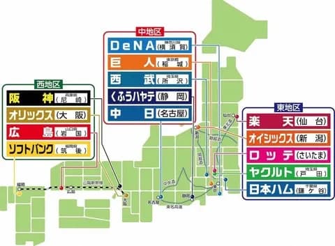 来年から二軍が3地区制になるけど