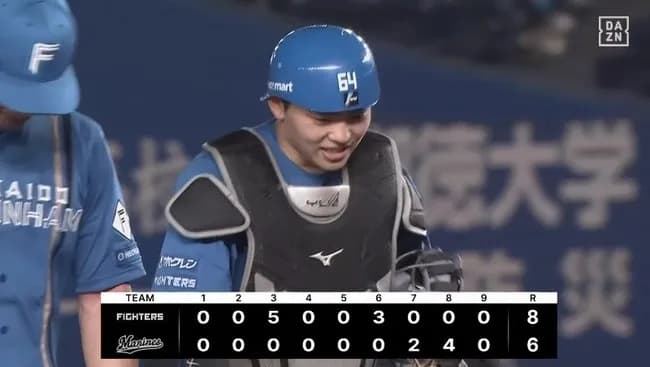 【ロッテ対日本ハム17回戦】日本ハムが８－６でロッテに勝利！ヒヤヒヤ逃げ切りで２年連続シーズン勝ち越し！先発・伊藤は両リーグトップの１３勝目！