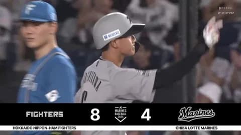 西川史礁、一死満塁で2点タイムリー！ロッテ先発全員安打で4点差！