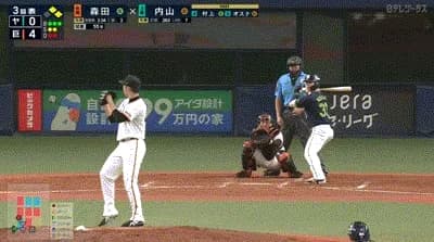 【巨人対ヤクルト21回戦】ヤクルト、３回表２アウト一二塁から内山壮真の２点タイムリーツーベースで２点差に迫る！！！！！！！！！！！！