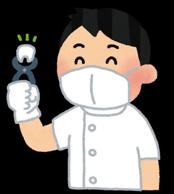 今日歯医者で歯抜かれるらしい〓