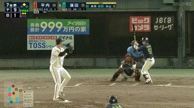 【巨人対ヤクルト22回戦】ヤクルト、７回表１アウト二塁から村上のタイムリーツーベースで１０得点目！！！！！！！！！！！！！！