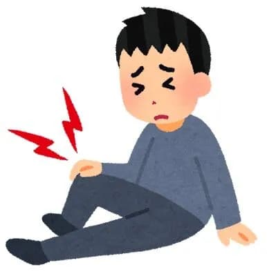 昨日2万歩くらい歩いたんやけど1万歩くらいから膝に違和感出た