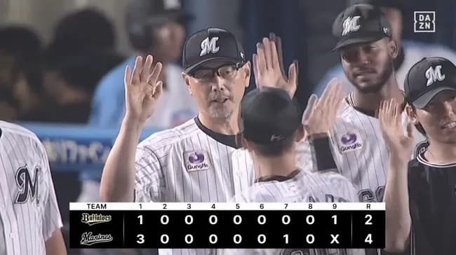 【ロッテ対オリックス21回戦】ロッテが４－２でオリックスに勝利し連勝！河村説人が５回１失点で22年５月11日以来３年ぶり白星！上田希由翔が逆転打！オリックスは連勝３でストップ