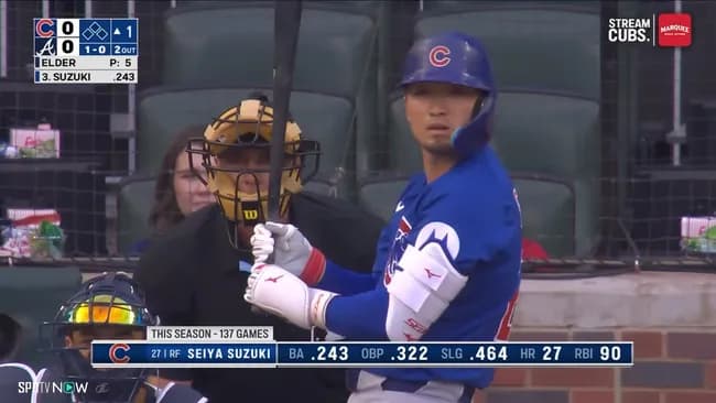 鈴木誠也　7/31 26本塁打　9/9 27本塁打　残り18試合