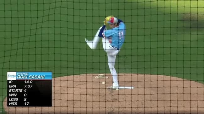 【3A】佐々木朗希、地味にやばい