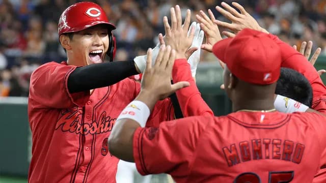 カープ中村奨成7号決勝HRで6連敗ストップ！小園3号先制弾＆猛打賞！高6回2失点！若鯉躍動で逆転勝ち！【広島3-2巨人/試合結果】