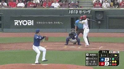 【広島対中日25回戦】広島・ファビアン、中日・高橋宏斗から第１６号２ランホームラン！リードを４点に広げる！！！！！！！！！！！！！！！