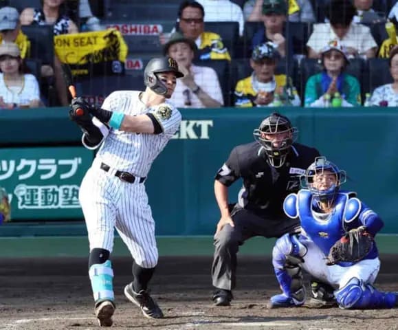 阪神　佐藤輝明が衝撃の２打席連発！鮮やか流し打ちで３８号　甲子園で２桁アーチに到達　１試合５打点の大暴れに聖地が騒然