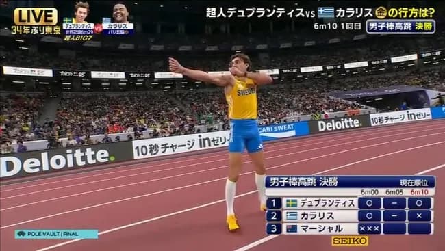 金メダリストのデュプランティス「野球が大好きでね。大谷翔平も日ハムの頃から見てたよ」