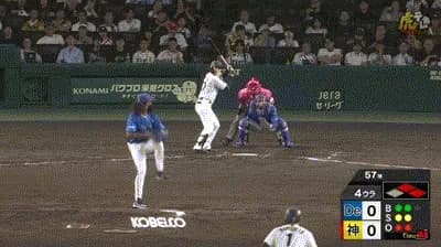 【阪神対DeNA23回戦】阪神、４回裏２アウト一二塁から高寺のタイムリーで先制！さらに中継ぎが乱れている間に一塁ランナーも生還し２点目！！！！！！！！！！