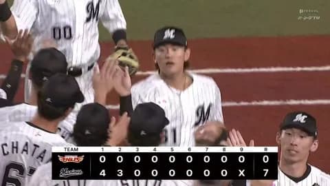 パ・リーグ順位表(9月18日)ロッテ10日ぶり連勝、SBが天王山制しマジック7に