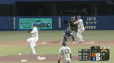 【中日対巨人23回戦】巨人、初回無死満塁から岡本和真の２点タイムリーツーベースで先制！！！！！！！！！！！！！！！！！！！！