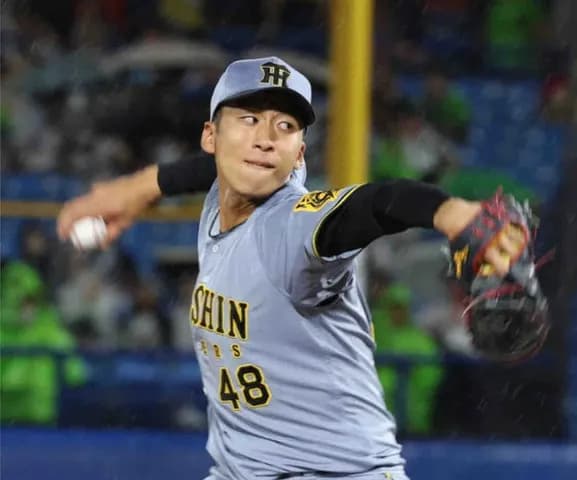 阪神・茨木秀俊　“雨またぎ”も零封デビュー　38分間の雨中断を挟んでも堂々2回無安打「強気で攻めた」