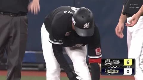 西川史礁2点タイムリー！ロッテ4回で早くも二桁安打！