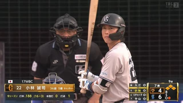 阿部監督、岸田を懲罰交代！ → 勝負どころで5番小林に回ってきてしまうｗｗｗｗ