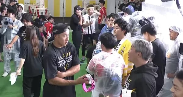 五十嵐さんとあの毛の話で盛り上がる柳田悠岐くん