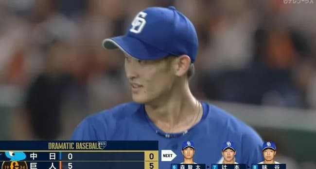 【中日】プロ初登板初先発の草加勝、初回5失点の炎上…