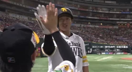 ギータ待望の一発！！柳田悠岐、今季第3号ソロホームラン！！