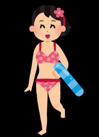 井手上漠くん、ビニキ姿で胸の谷間を見せつける