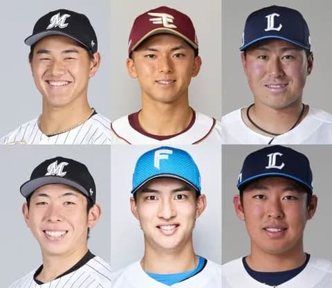 パリーグ新人王候補6人の成績がこちら！