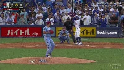 ドジャース、７回裏２アウト満塁からベッツの押し出し四球で同点に追いつく！！！！！！！！！！！！！！