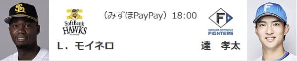 パCSファイナル初戦 モイネロ×達孝太