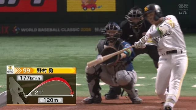 【パCS】 野村勇、田中正義のど真ん中を先制ホームラン！