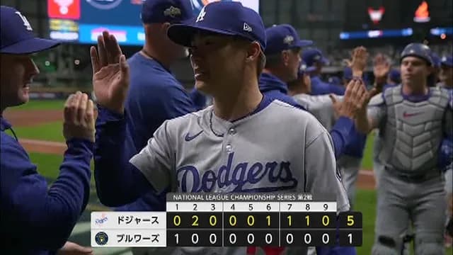 山本由伸、ポストシーズンでメジャー初完投！