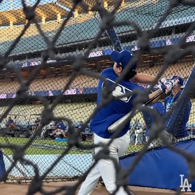 不振の大谷さん、打撃練習でとんでもない打球を飛ばす