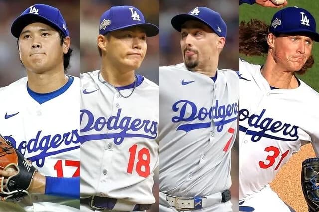 ドジャース先発4本柱がこちら