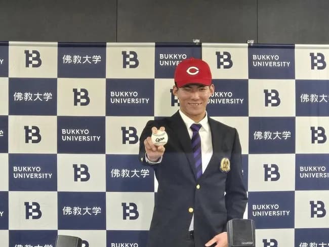 広島５位指名の佛教大・赤木晴哉、新井監督の印象は「年末年始に火を浴びている」