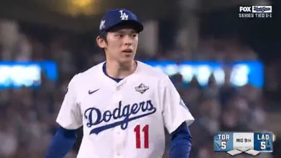 佐々木朗希、初のワールドシリーズでイニング跨ぎ無失点投球！！！！！！！！！