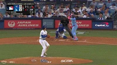 【WS第4戦】大谷翔平、３回にゲレーロjrに逆転２ランホームランを被弾し逆転を許す…